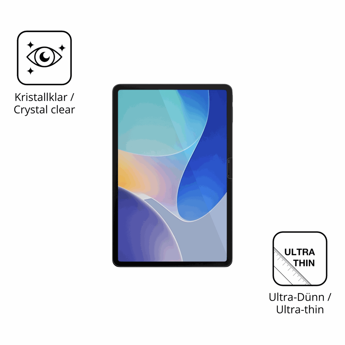 Dünne und klare Folie passend zugeschnitten für Infinix XPad Edge