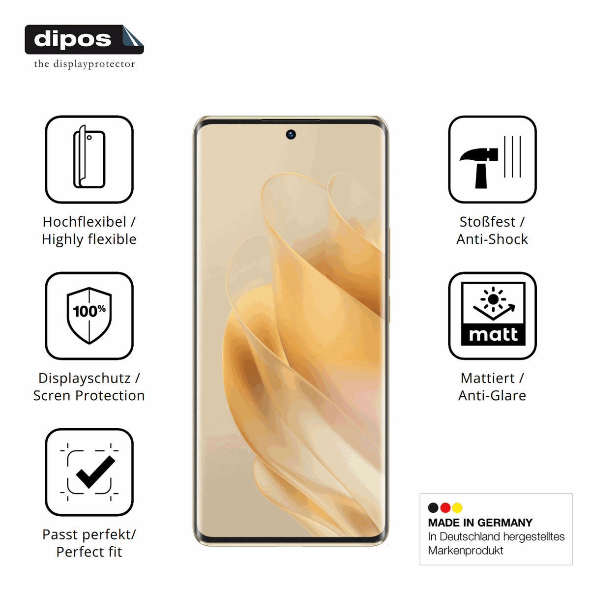 Displayschutz hergestellt in Deutschland, höchste Qualität made in Germany