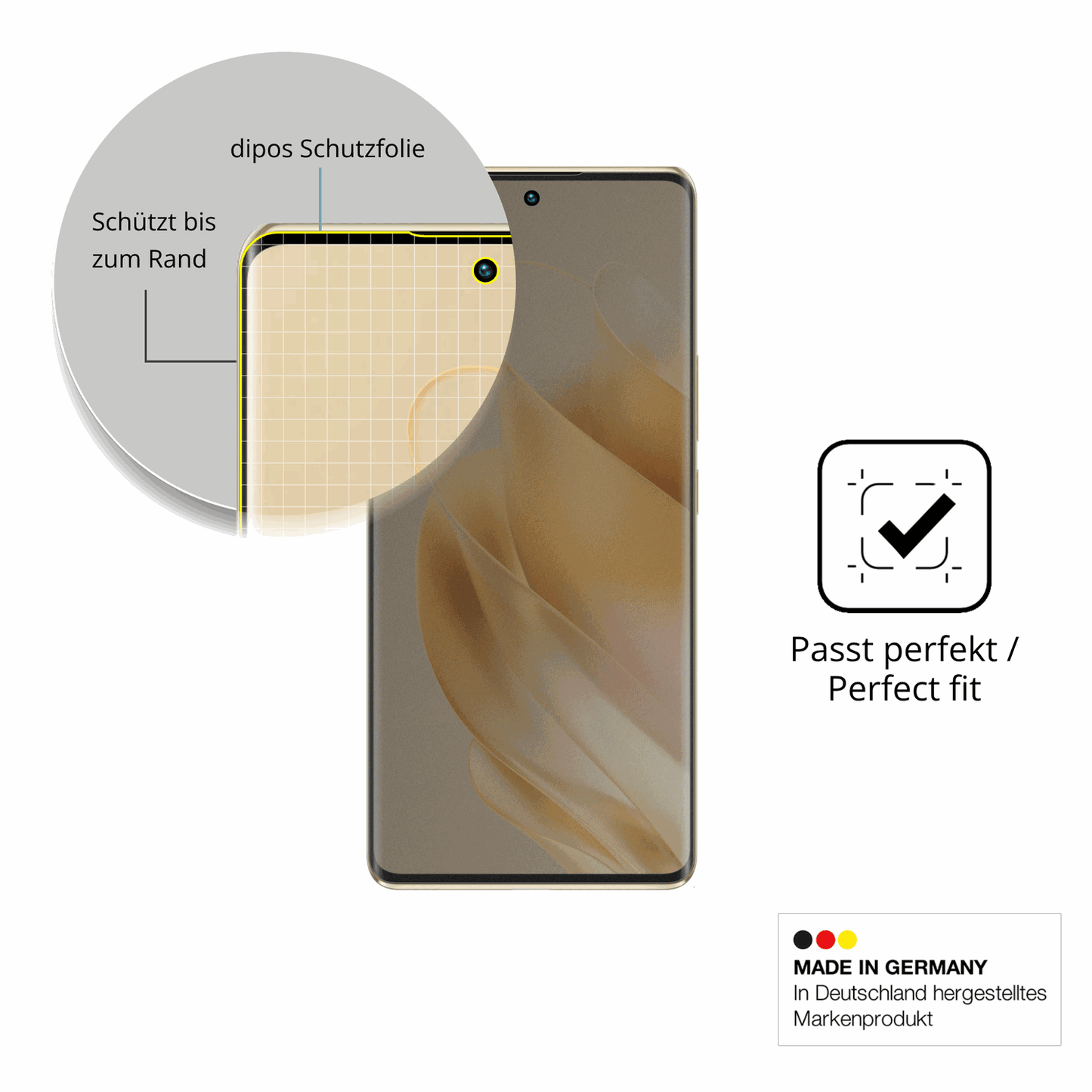 Schutz gegen Kratzer auf dem Infinix Zero 30 5G Glas durch Schlüssel, Stöße gegen die Tischkante oder Stürze