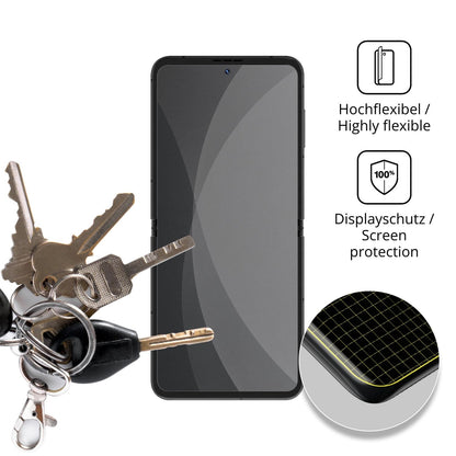 dipos Displayschutz für INOI Flip, mit Blickschutzfilter und perfekter Passform auch für die Rundungen