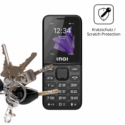 Schutz gegen Kratzer auf dem INOI 140 Classic Lite 4G Glas durch Schlüssel oder Ähnliches
