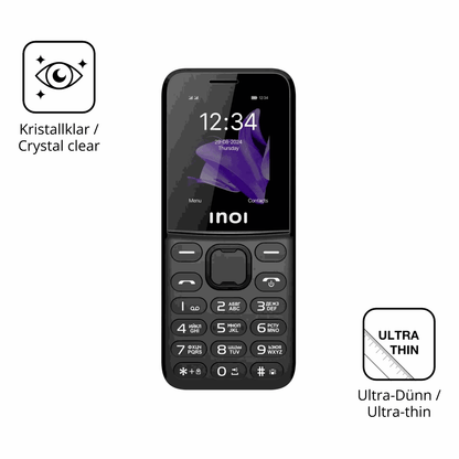 Dünne und klare Folie passend zugeschnitten für INOI 244 Modern Plus 4G