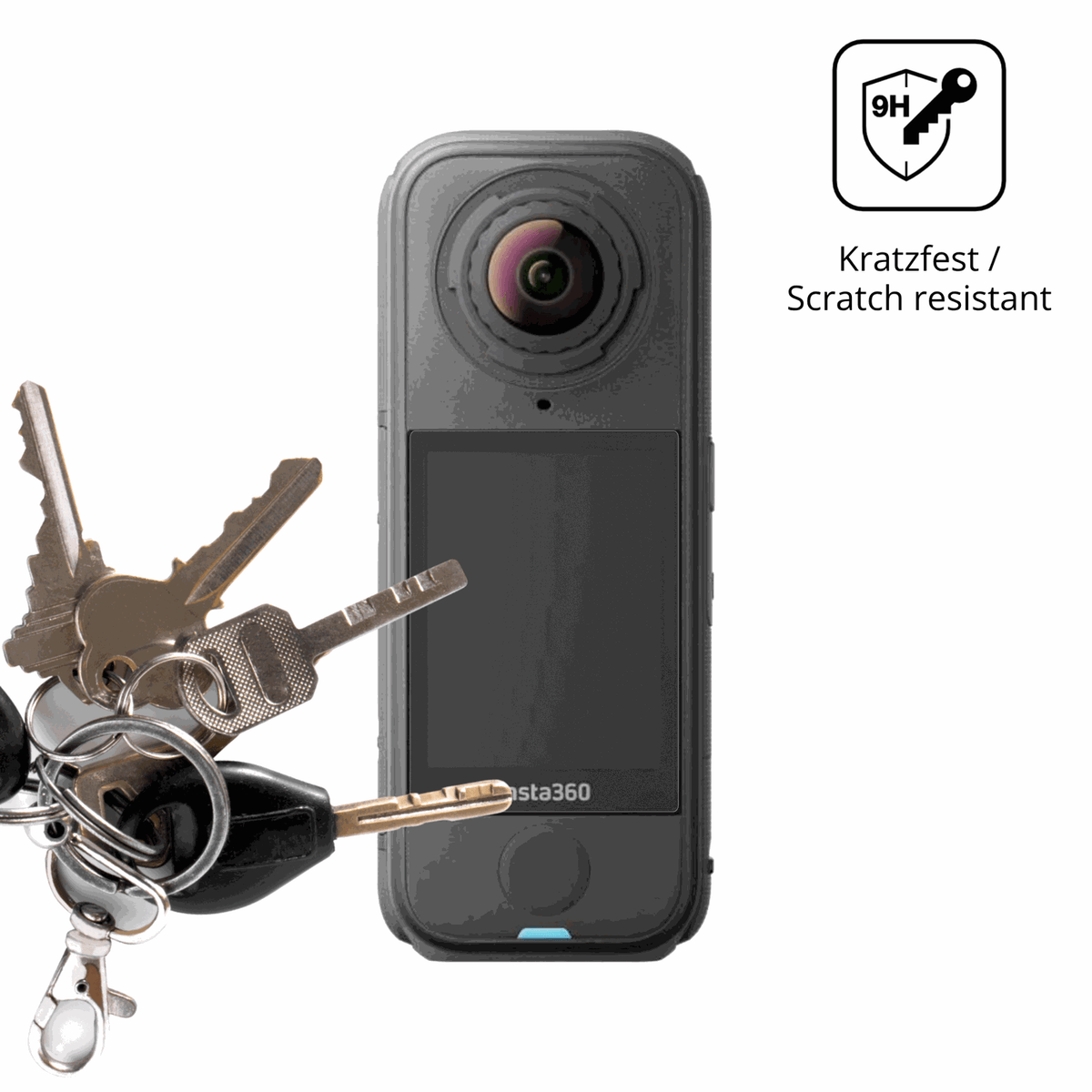 dipos Displayschutz für insta360x4 air, mattierte Oberfläche, robuste Festigkeit und perfekte Passform