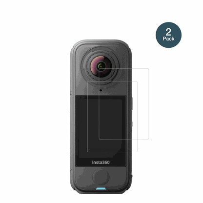 insta360x4 air mit aufgebrachter dipos Flex Schutzfolie, glasklare Darstellung ohne Einschränkungen