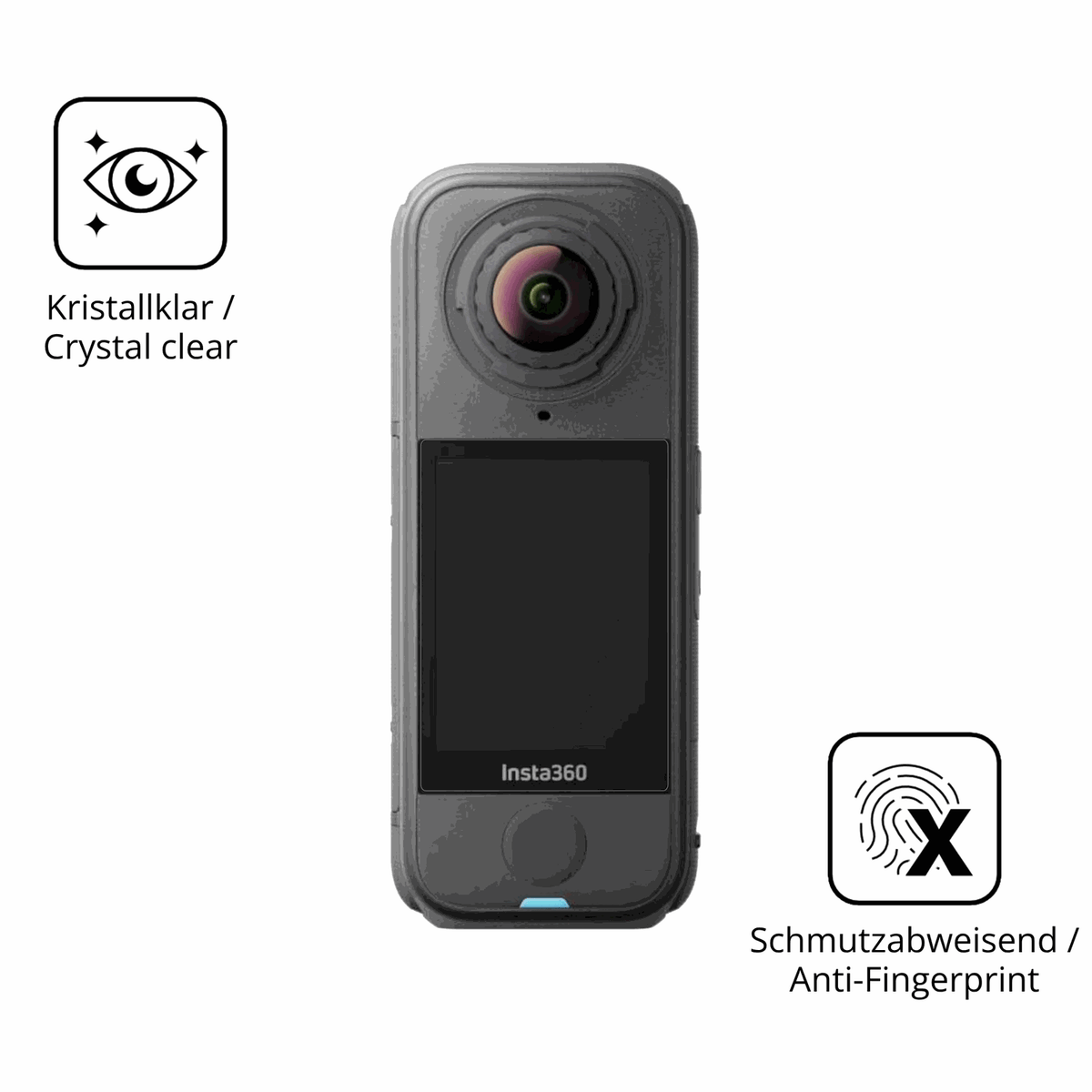 Flexible TPU-Folie passend zugeschnitten für insta360x4 air, vollständige Abdeckung
