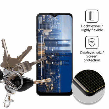 dipos Displayschutz für invens Note 12P, transparente Oberfläche, geringe Dicke und perfekte Passform