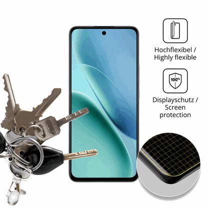 dipos Displayschutz für iQOO Z11x, transparente Oberfläche, geringe Dicke und perfekte Passform