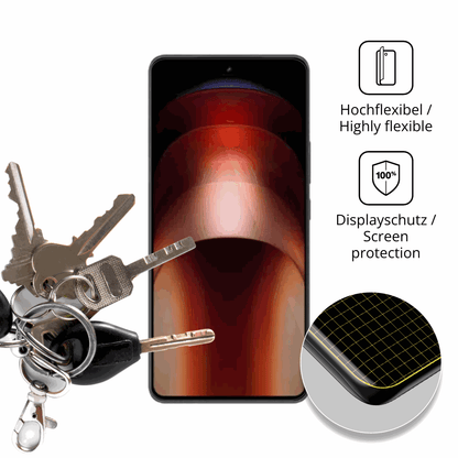 dipos Displayschutz für iqooneo 11, transparente Oberfläche, geringe Dicke und perfekte Passform