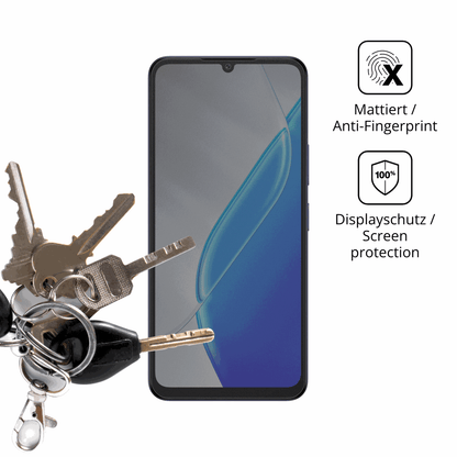 dipos Displayschutz für Itel Zeno 200, mattierte Oberfläche, Blickschutzfilter und perfekter Passform