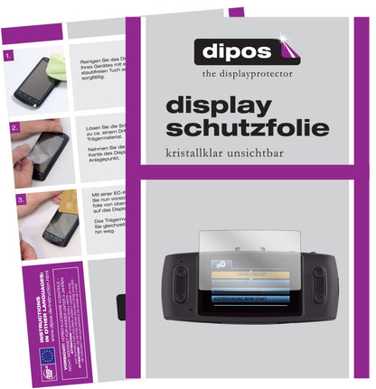 Klare Displayschutzfolie von dipos passend für iTracker GS6000-A12 Dashcam, präziser Zuschnitt und blasenfrei montiert