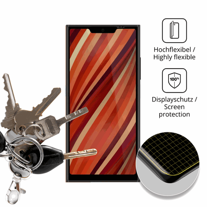 dipos Displayschutz für Jolla Phone, transparente Oberfläche, geringe Dicke und perfekte Passform