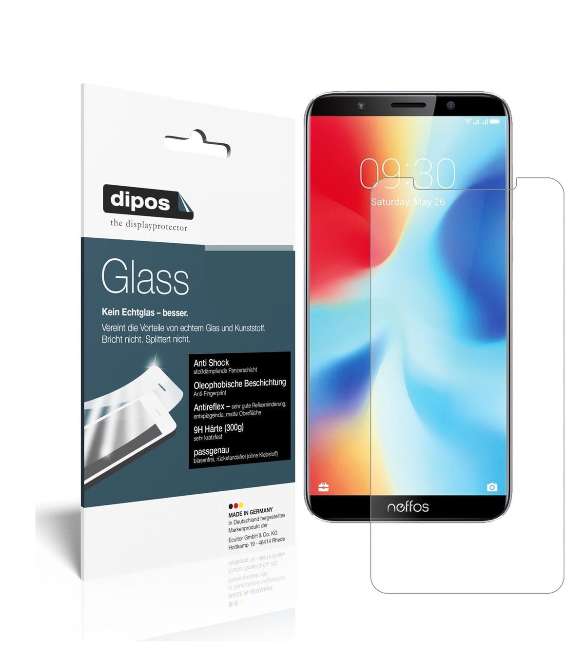 1x 9H Schutzfolie matt für TP-Link Neffos C9A Panzerfolie