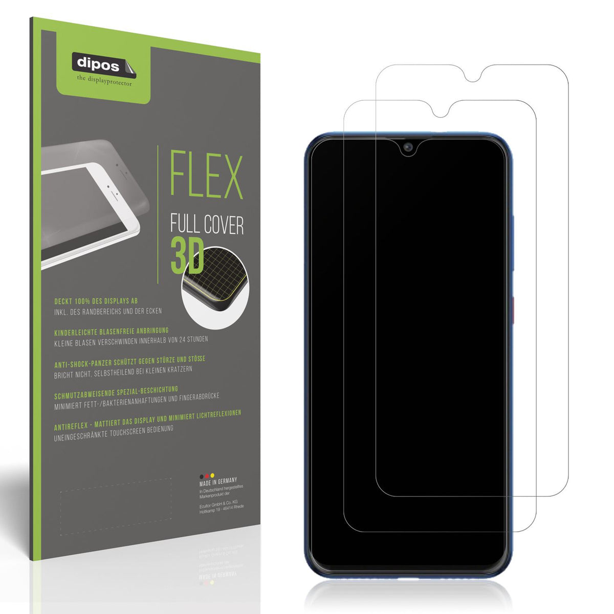 2x Full Cover Schutzfolie matt für Walton Primo RX (1)