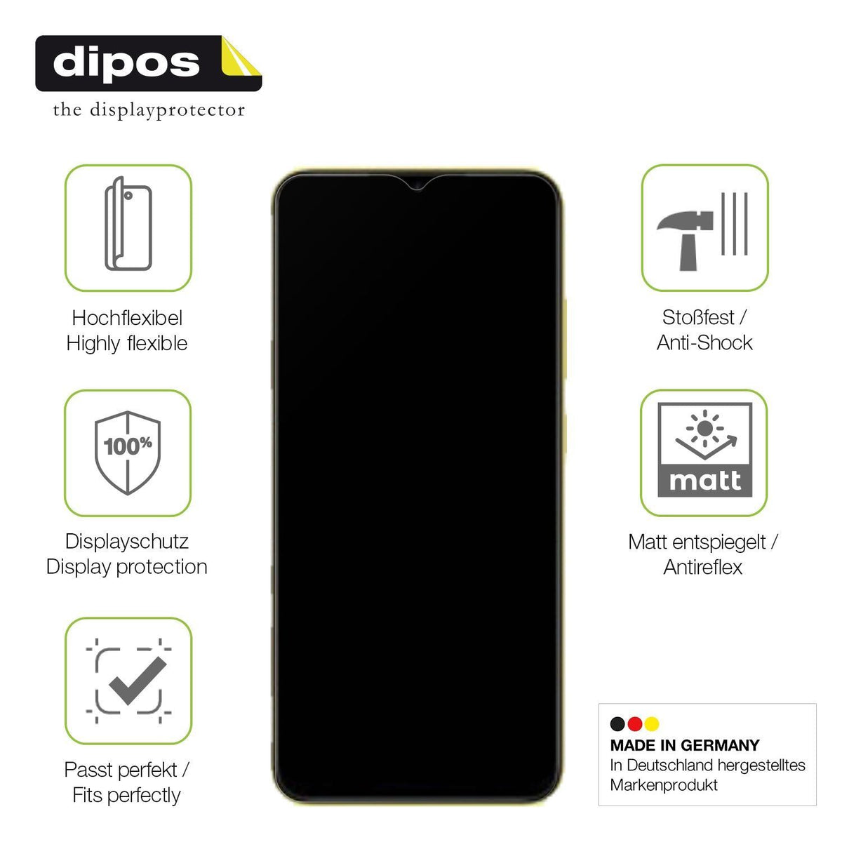 2x Full Cover Schutzfolie matt für Xiaomi POCO M4  (7)
