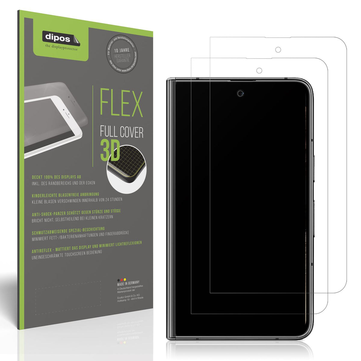 2x Full Cover Schutzfolie matt für Google Pixel Fo (1)