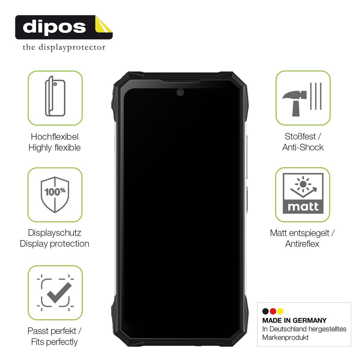 2x Full Cover Schutzfolie matt für Doogee S89 Pro (7)