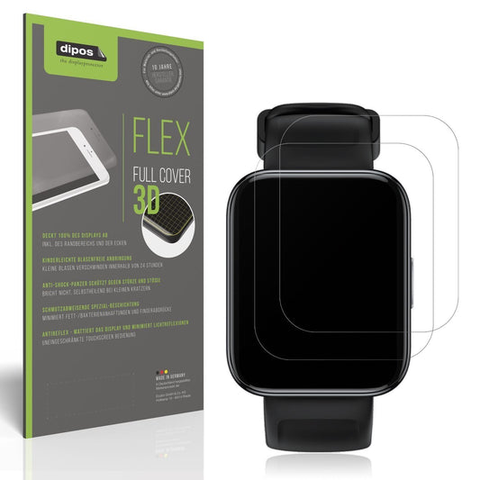 2x Full Cover Schutzfolie matt für Realme Watch 3 (1)