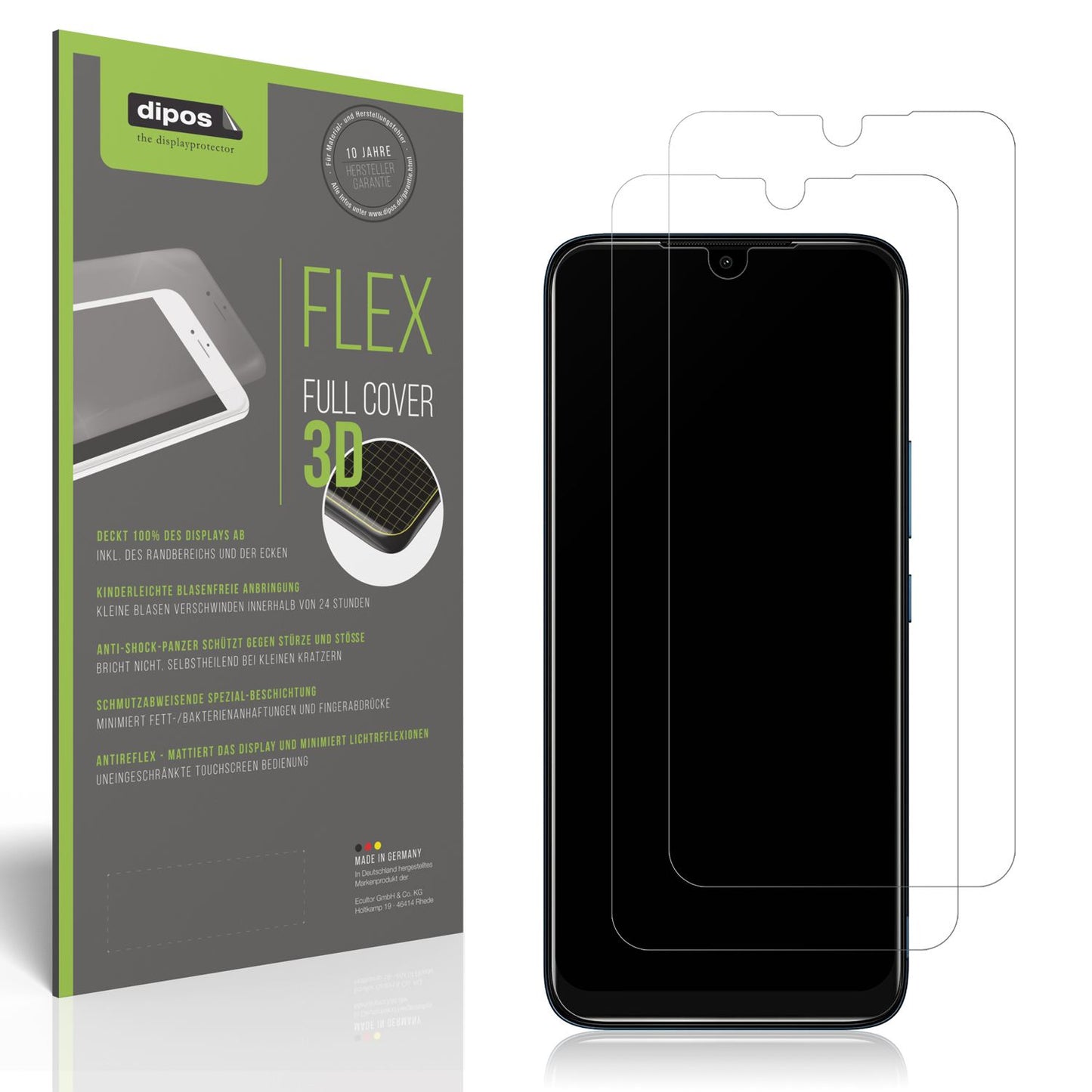 2x Full Cover Schutzfolie matt für Nokia C12 (1)
