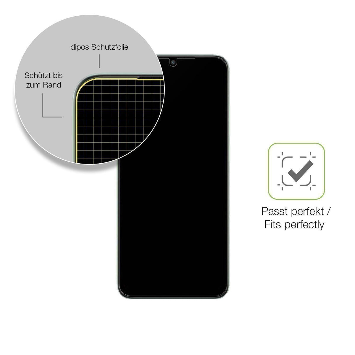 2x Full Cover Schutzfolie matt für Xiaomi Redmi A2 (6)