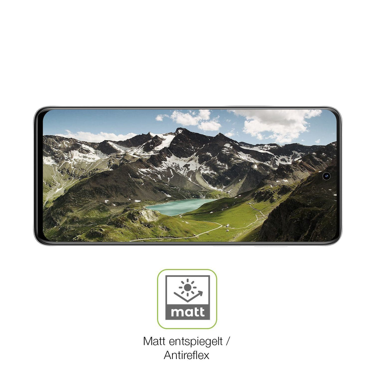 2x Full Cover Schutzfolie matt für Motorola Moto E (5)
