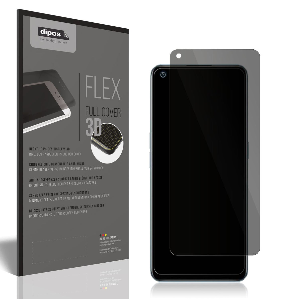 Full Cover Privacy Blickschutzfolie für Realme 9 P (1)