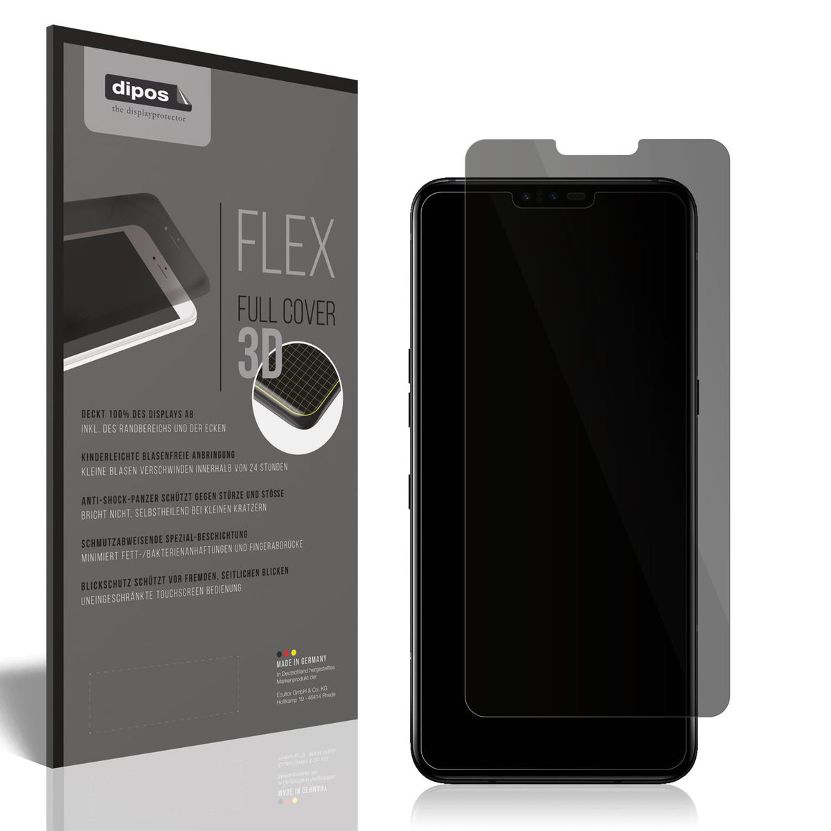 Full Cover Privacy Blickschutzfolie für LG V50 Thi (1)
