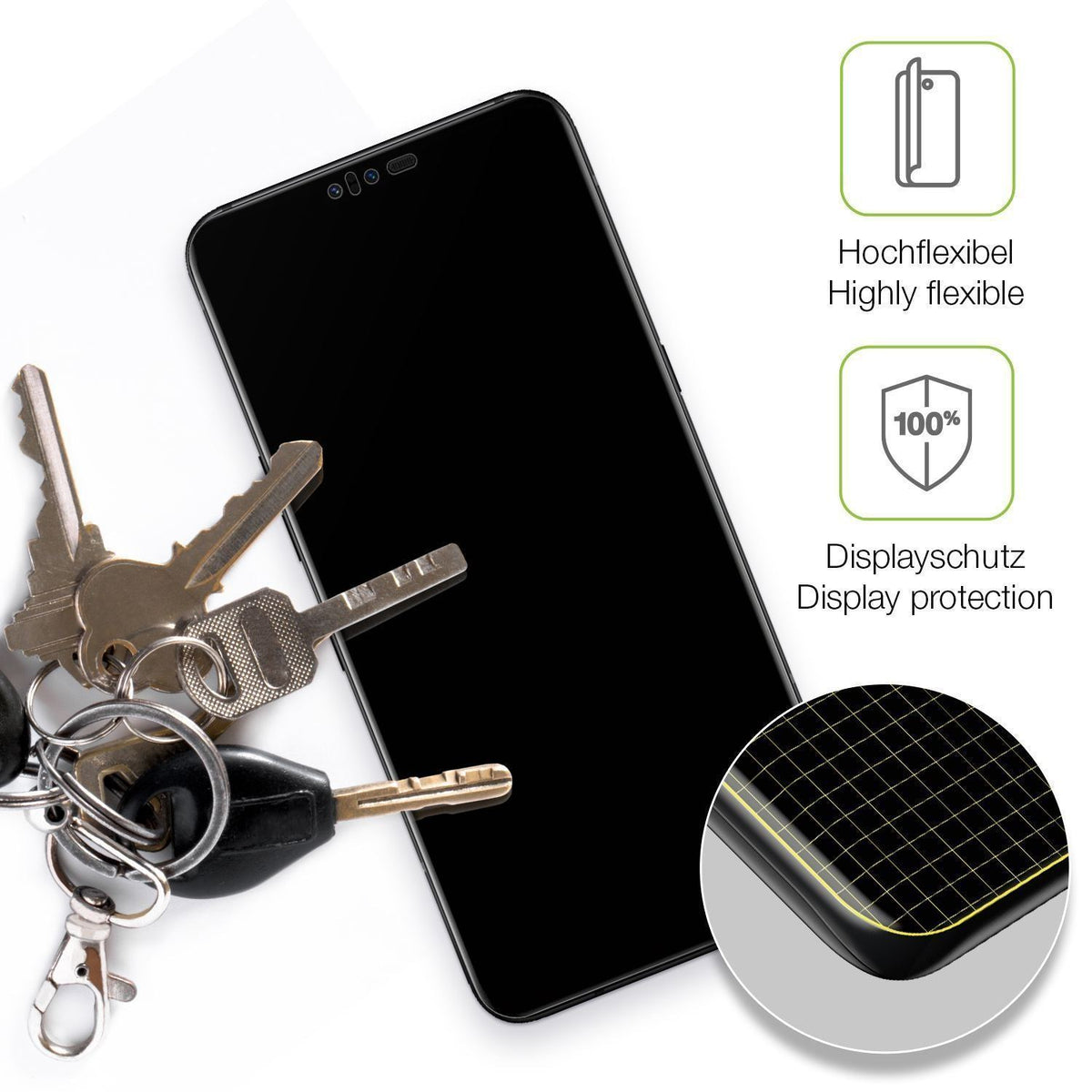 2x Full Cover Schutzfolie matt für LG V50 ThinQ (3)