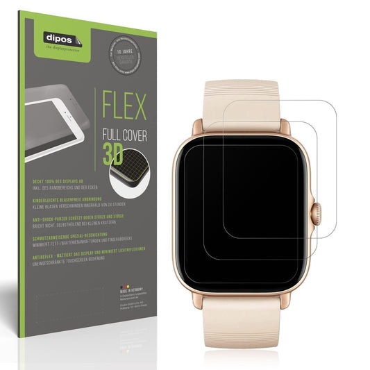 2x Full Cover Schutzfolie matt für Amazfit GTS 3 (1)