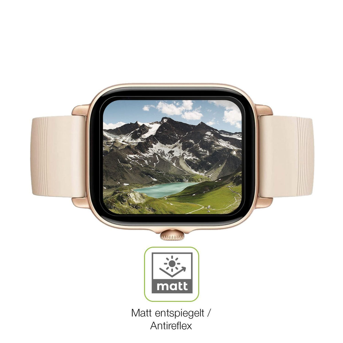 2x Full Cover Schutzfolie matt für Amazfit GTS 3 (5)