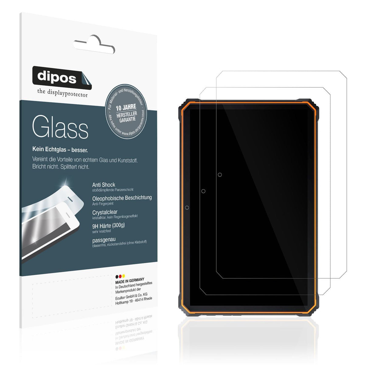 2x 9H Schutzfolie für Blackview Active 8 Pro Panze (1)