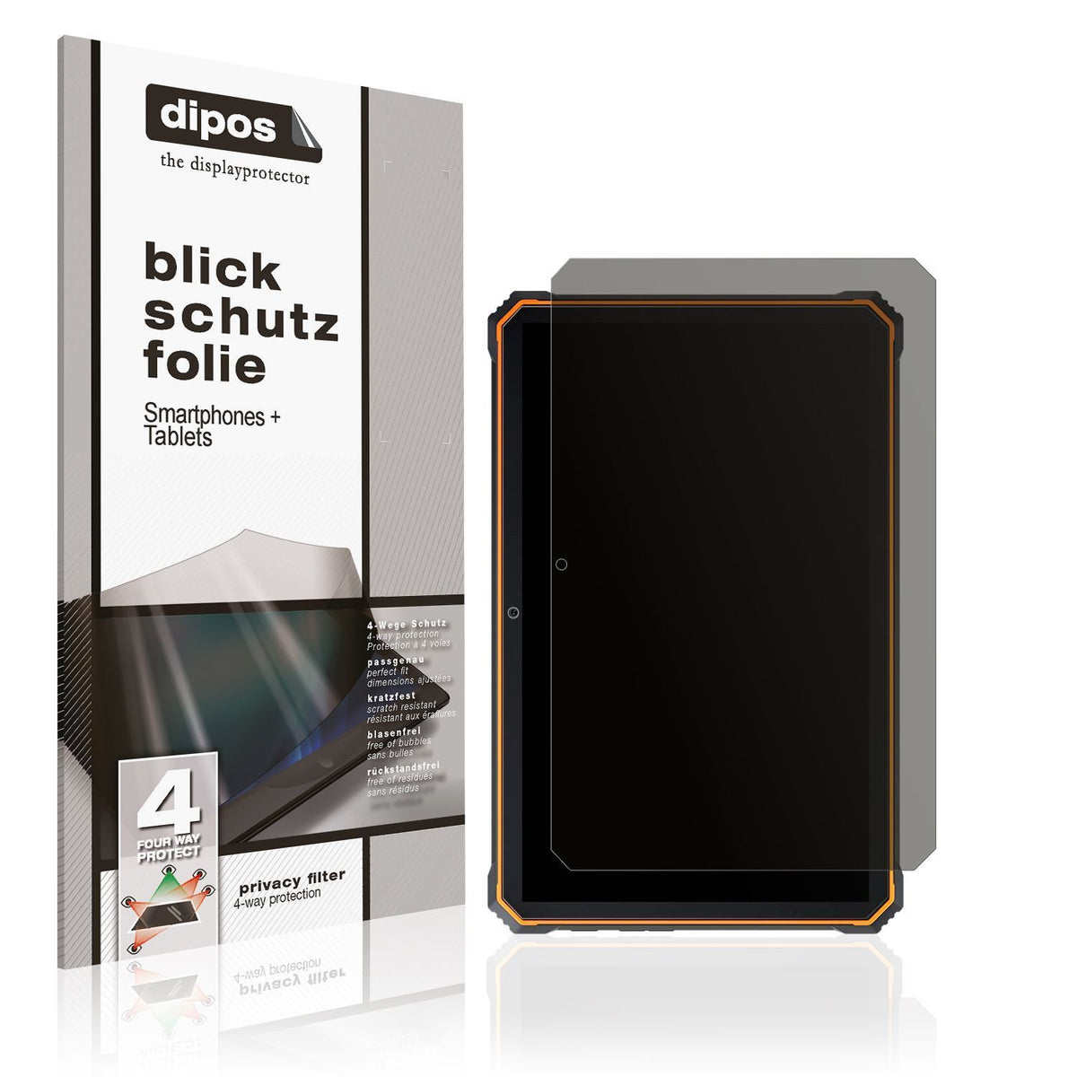 Blickschutzfolie für Blackview Active 8 Pro matt S (1)