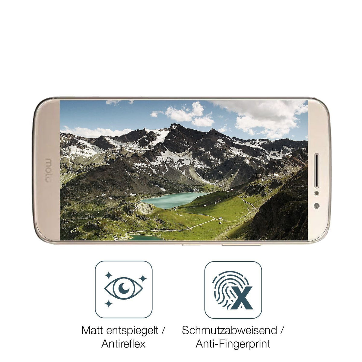 2x 9H Schutzfolie matt für Motorola Moto M CXT 166 (5)