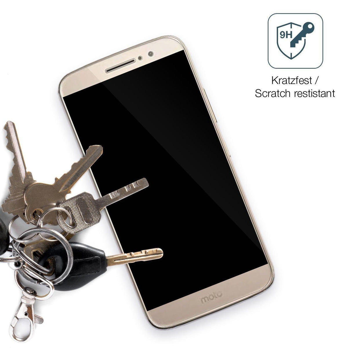2x 9H Schutzfolie für Motorola Moto M CXT 1663 Pan (3)