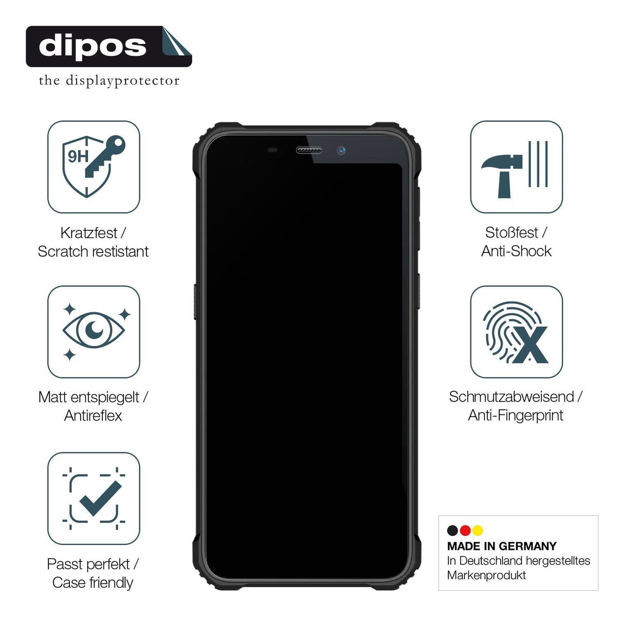 2x 9H Schutzfolie matt für Oukitel WP20 Pro Panzer (7)