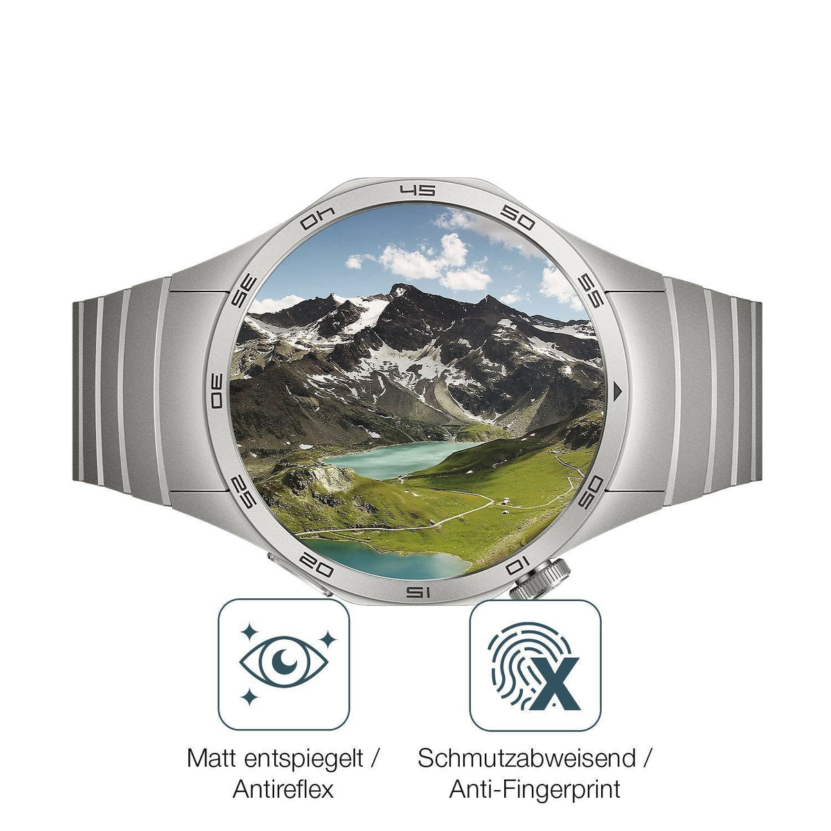 2x 9H Schutzfolie matt für Huawei Watch GT4 46mm P (5)