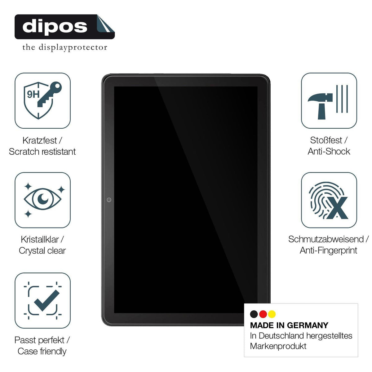2x 9H Schutzfolie für Amazon Fire HD 10 (2023) Pan (7)
