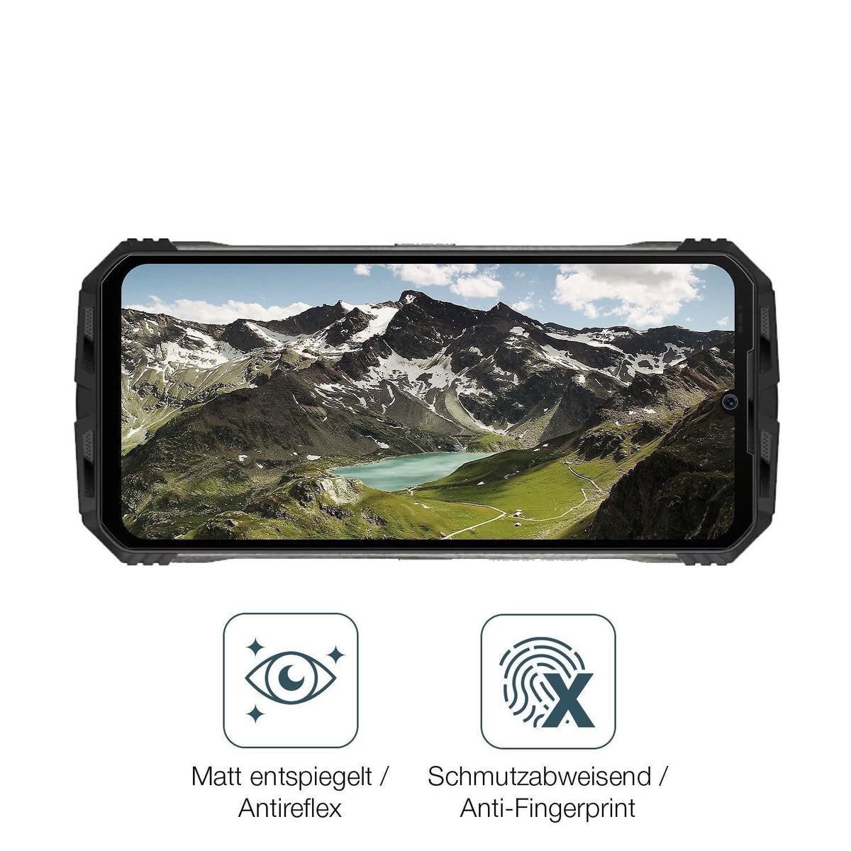 2x 9H Schutzfolie matt für Doogee V30 Panzerfolie (5)