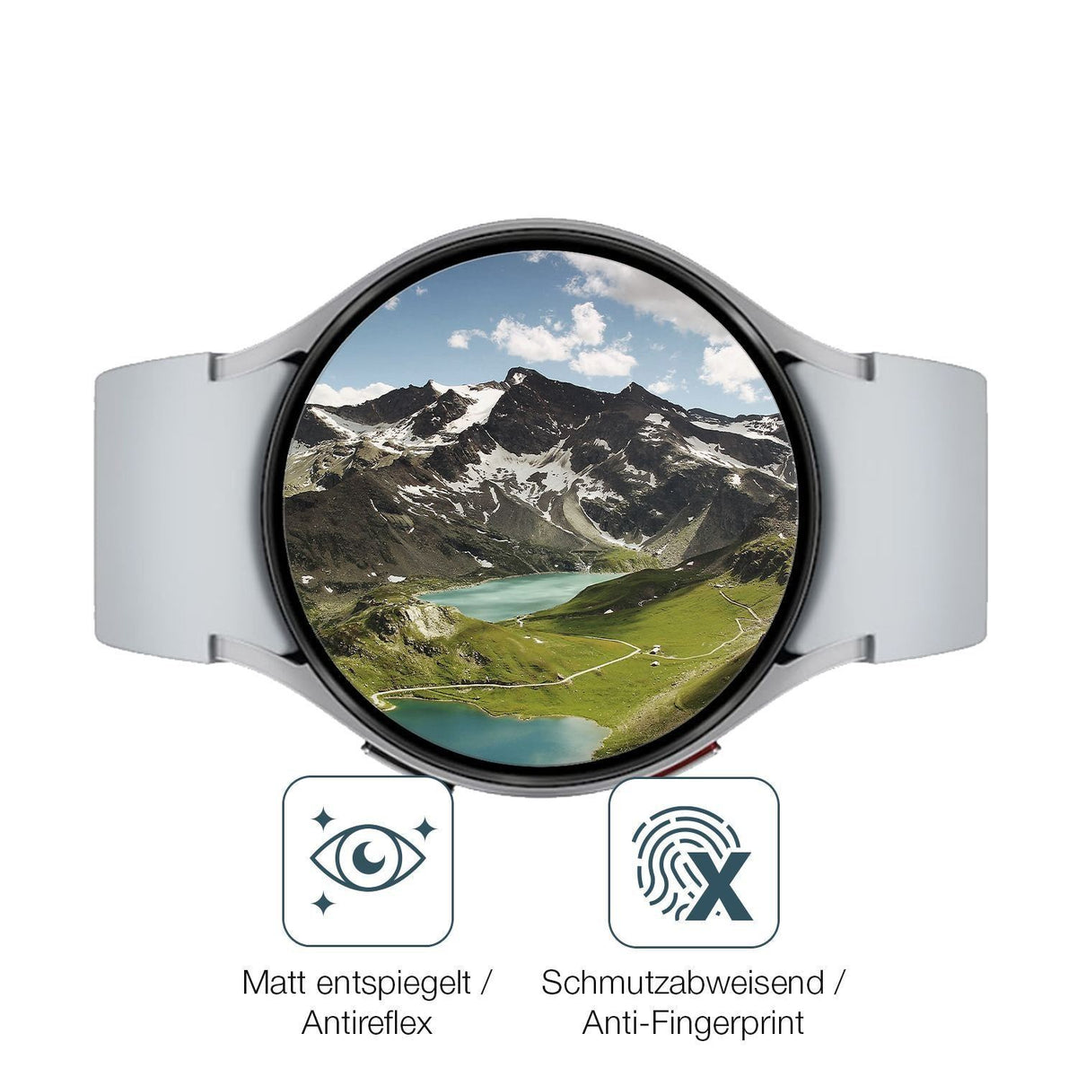 2x 9H Schutzfolie matt für Samsung Galaxy Watch 6  (5)