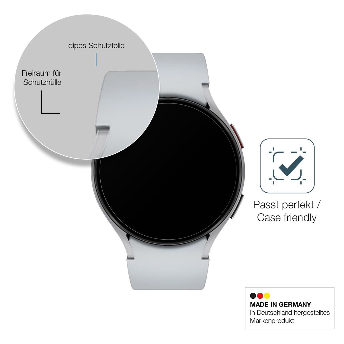 2x 9H Schutzfolie matt für Samsung Galaxy Watch 6  (6)