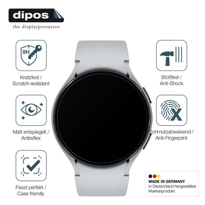 2x 9H Schutzfolie matt für Samsung Galaxy Watch 6  (7)