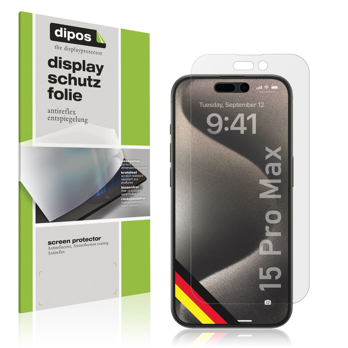 5x Schutzfolie matt für Apple iPhone 15 Pro Max Di (1)