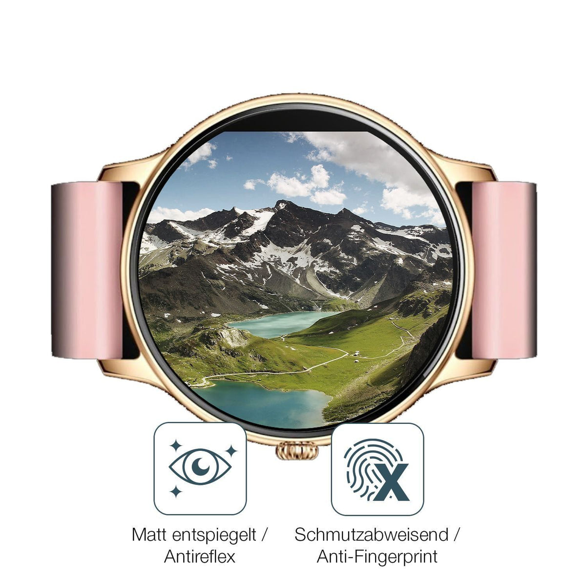 1x 9H Schutzfolie matt für Fireboltt Phoenix Panze (5)