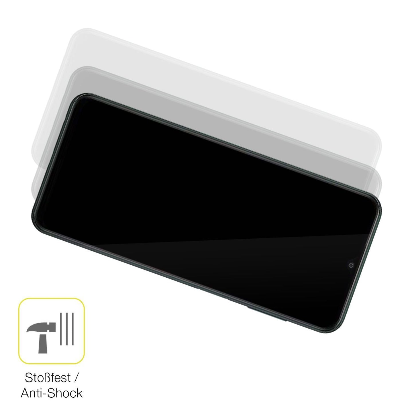2x 3D Full Cover Schutzfolie für itel A60 (4)