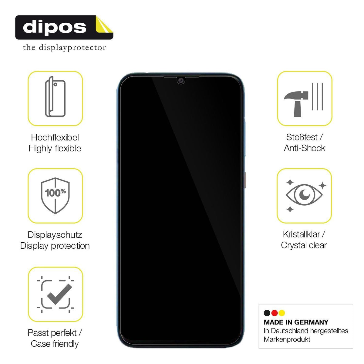 2x 3D Full Cover Schutzfolie für Walton Primo GH10 (7)