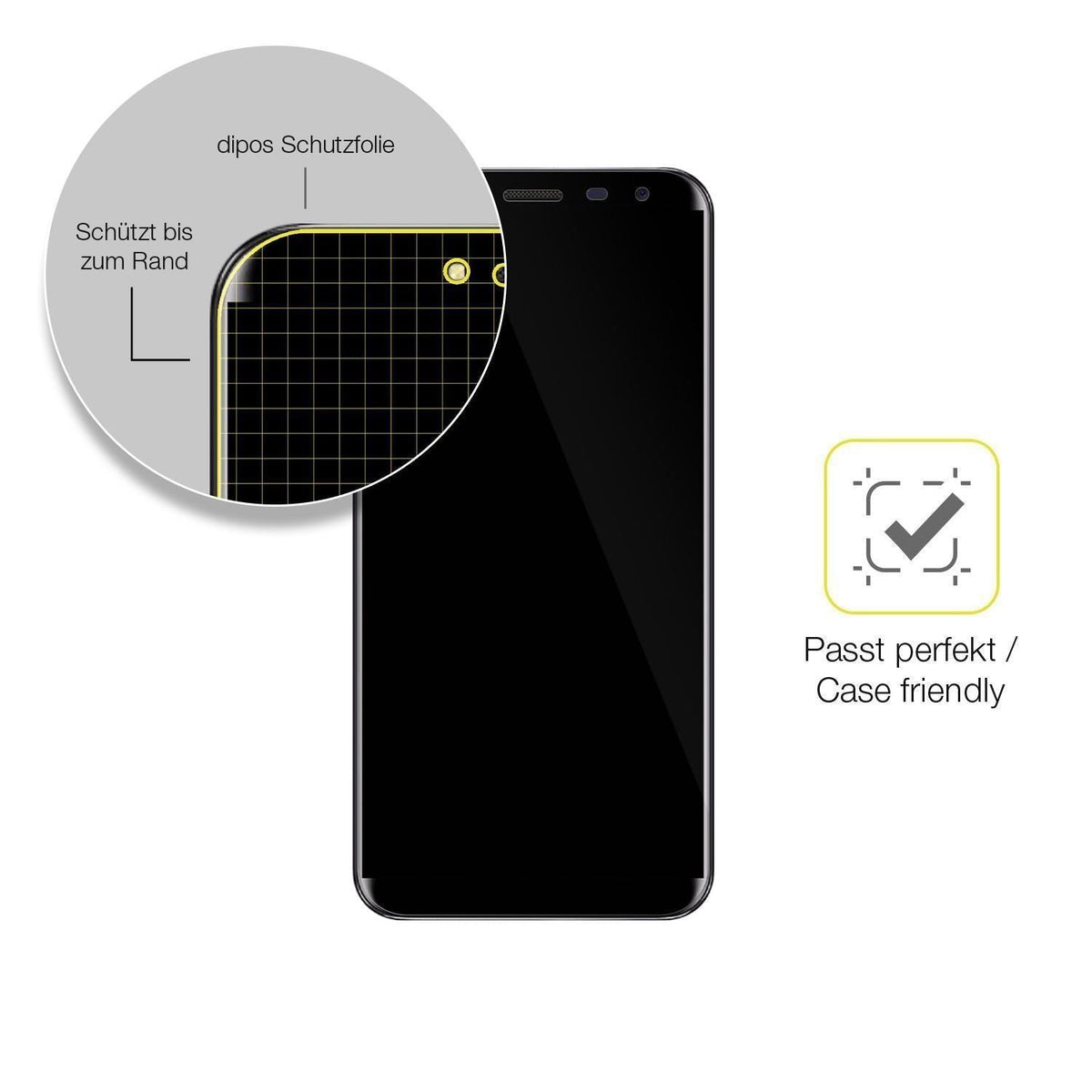 2x 3D Full Cover Schutzfolie für Oukitel C8 (6)