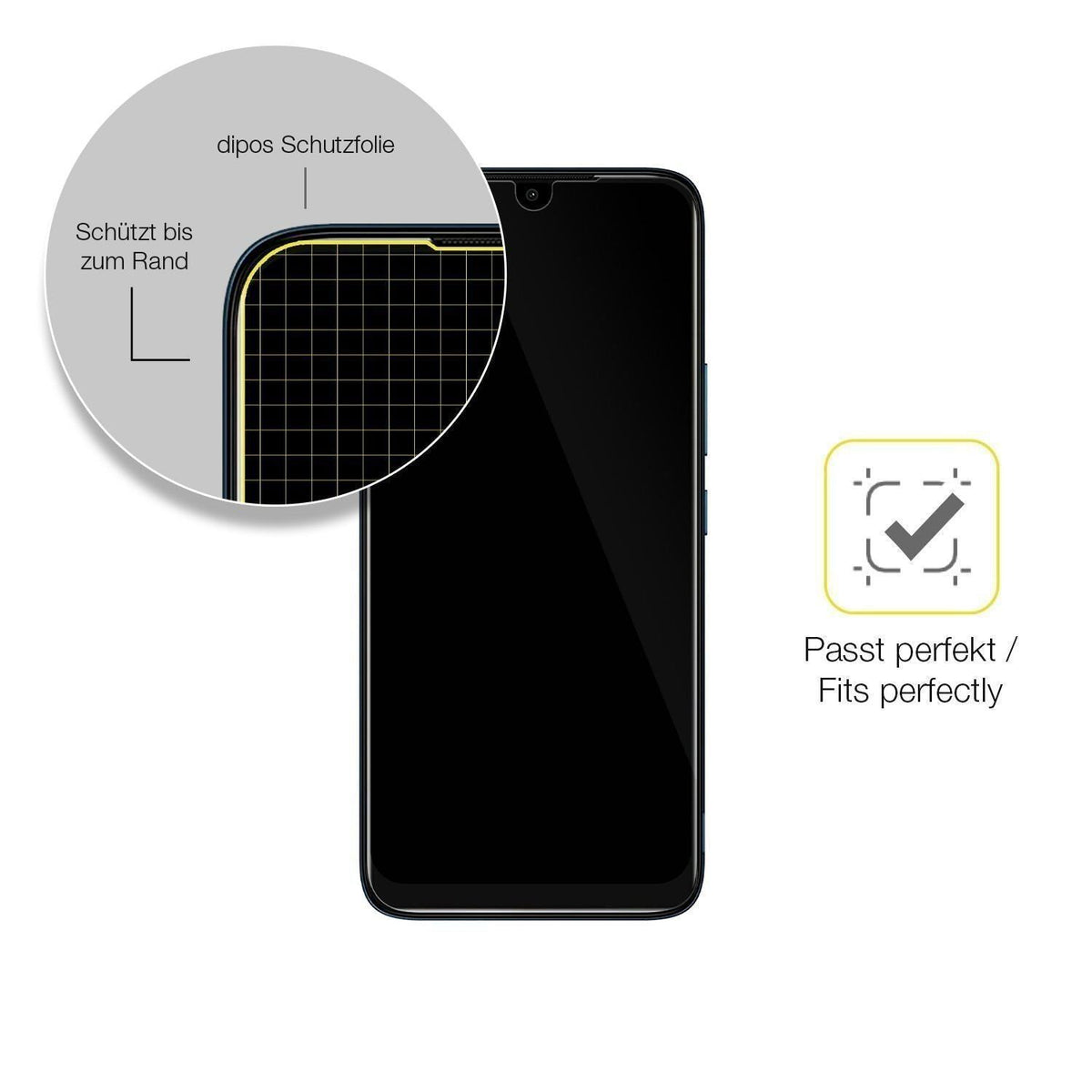 2x 3D Full Cover Schutzfolie für Nokia C12 (6)