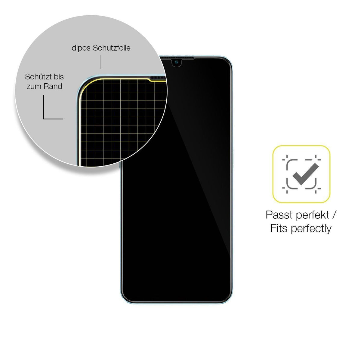 2x 3D Full Cover Schutzfolie für Oppo A58 (6)