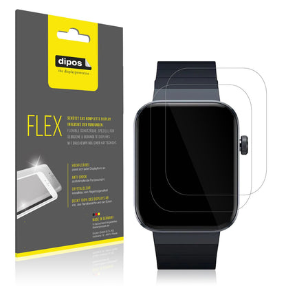 2x 3D Full Cover Schutzfolie für Mibro Watch T1 (1)