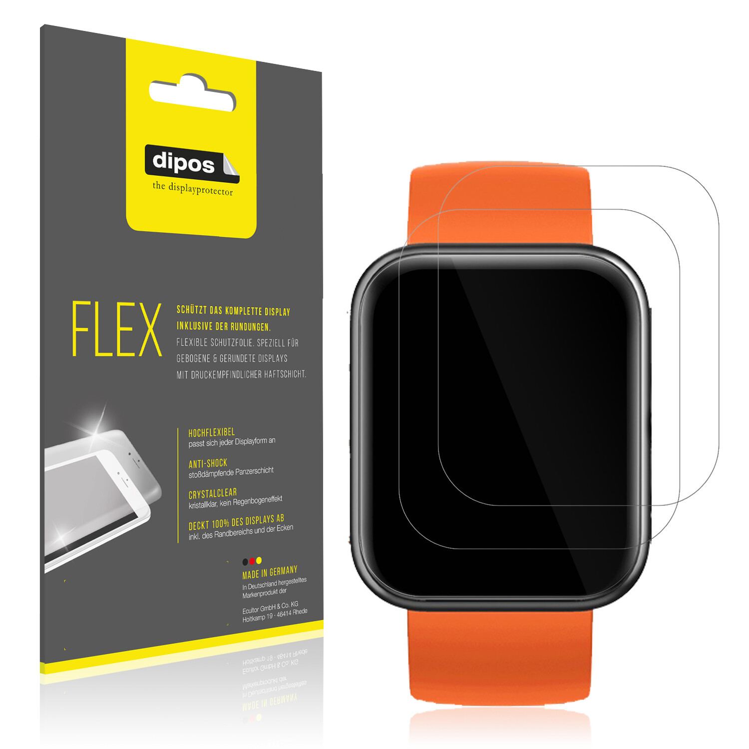 2x 3D Full Cover Schutzfolie für Maimo Watch (1)
