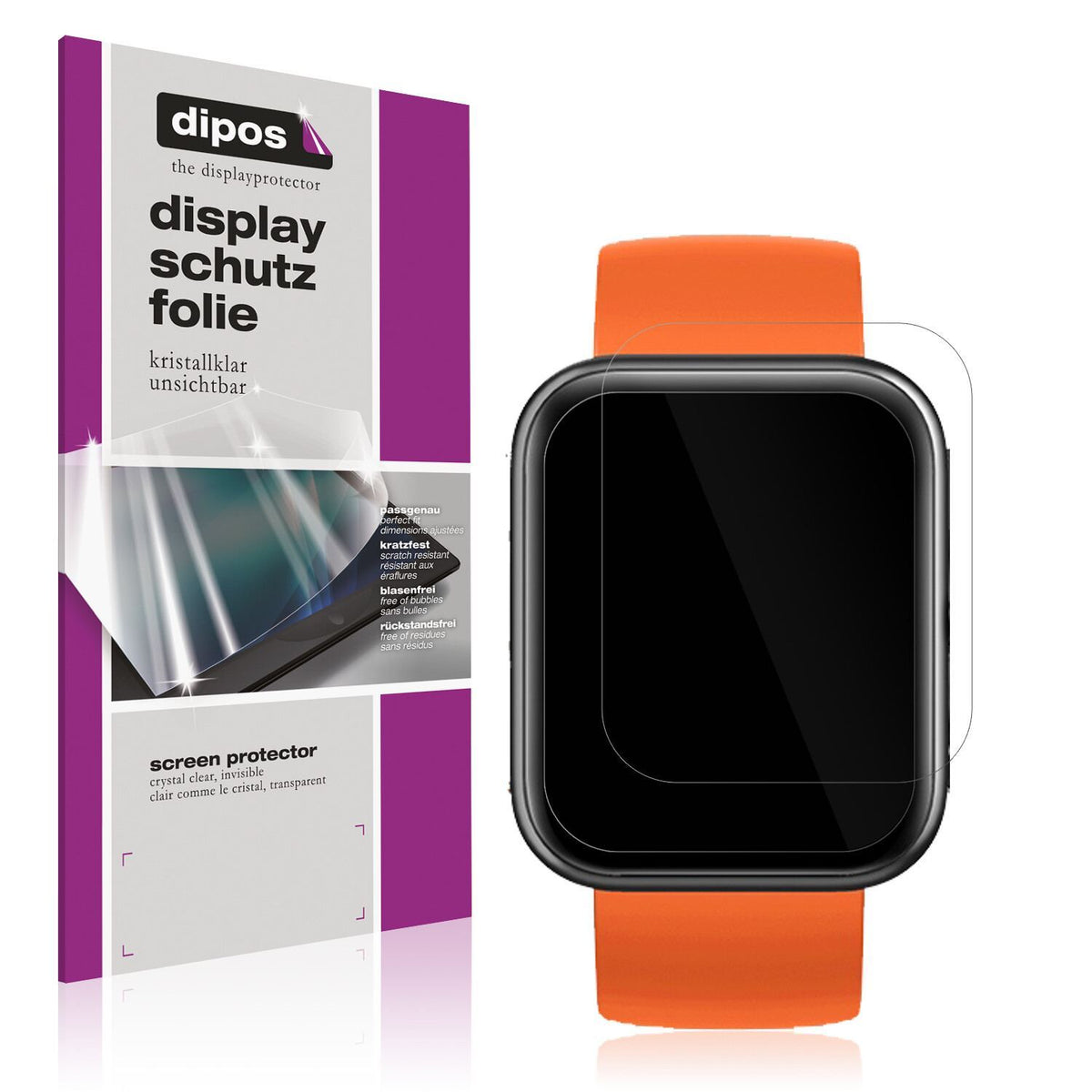 6x Schutzfolie klar für Maimo Watch Display-Schutz (1)